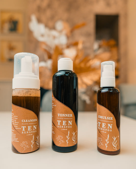 Set TEN SĂNĂTOS  - Cleanser + Toner + Emulsie